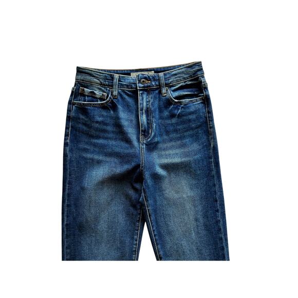 Stetson Women's Blue 915 High Rise Arrow Pocket Straight Fit Jeans Size 4 Tall - Picture 3 of 11